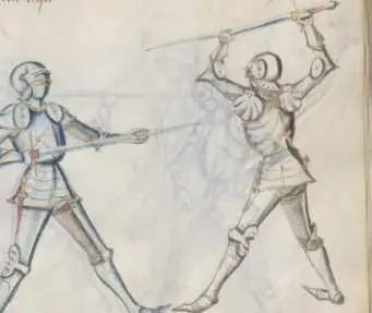 [40] First guard with the shortened sword