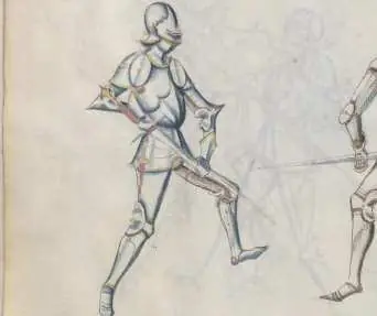 [70] Third guard with the shortened sword