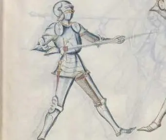 [75] Fourth guard with the shortened sword