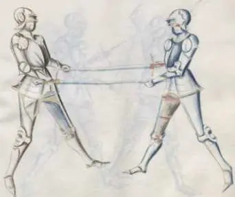 [33] Grabbing each other's swords